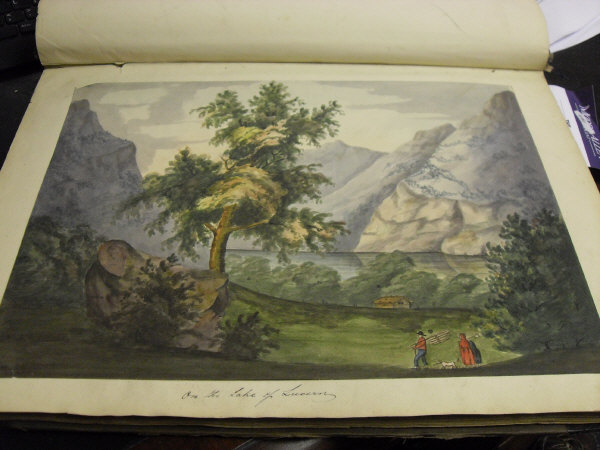 Three Volumes of Grand Tour watercolours, probably by a member of the Raymond-Barker family, - Image 23 of 26