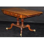 An early 19th Century mahogany sofa table,