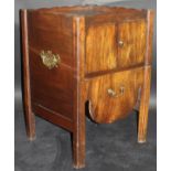 A George III mahogany night table,