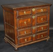 A 17th Century walnut chest of drawers in the Jacobean taste,