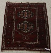 A pair of Turkoman prayer rugs,