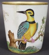 An early 19th Century pearl ware wedding cup or beaker,