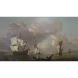 19TH CENTURY ENGLISH SCHOOL IN THE MANNER OF THOMAS LUNY (1759-1837) "Various shipping off shore,