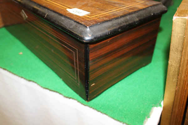 A 19th Century rosewood cased 8 air musical box with 8" cylinder (Numbered 71426) and inlaid floral - Image 8 of 29
