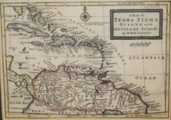 AFTER HERMAN MOLL (1654-1732) "Terra Firma - Guiana and the Antilles Islands",