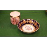 An 18th Century Sèvres porcelain cabinet cup and saucer decorated with portrait of Madame Du Barry