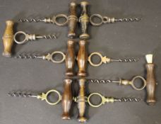 Two "Holborn Signet" Straight Pull corkscrews with finger holes,