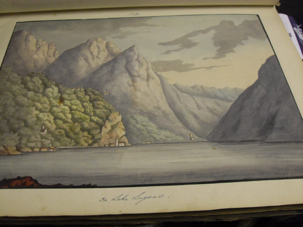 Three Volumes of Grand Tour watercolours, probably by a member of the Raymond-Barker family, - Image 19 of 26