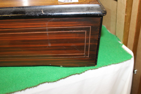 A 19th Century rosewood cased 8 air musical box with 8" cylinder (Numbered 71426) and inlaid floral - Image 9 of 29