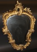 A 19th Century Rococco style wall mirror,