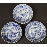 A set of three Kangxi (circa 1700) saucers,