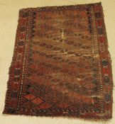 An old tribal rug,