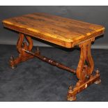 A 19th Century rosewood centre table,