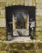 JOHN RIDGEWELL (b.1937) "Shrine in Derbyshire 1976", oil on canvas, signed bottom right 76.