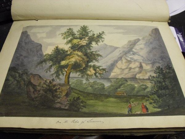Three Volumes of Grand Tour watercolours, probably by a member of the Raymond-Barker family, - Image 17 of 26