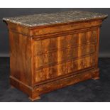 A Louis Phillipe mahogany commode,