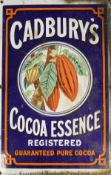 A "Cadbury's Cocoa Essence" pictoral enamelled sign, the central image of cocoa pods,