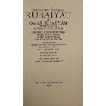 "The Rubaiyat of Omar Khayyam" translated by Edward Fitzgerald with an introduction by Charles Ganz,