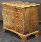 A George III mahogany Bachelor chest,