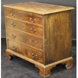 A George III mahogany Bachelor chest,