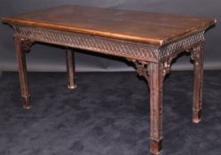 A George III Chippendale style serving table,