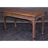 A George III Chippendale style serving table,
