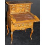 A 19th Century French walnut secretaire,