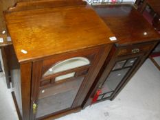 A Victorian mahogany music cabinet,