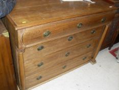 A 19th Century French oak chest,