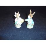 A Beswick Beatrix Potter figure of Peter Rabbit with gold stamp to base and a Beswick Beatrix