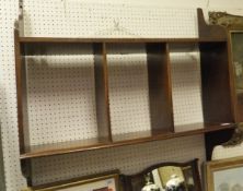 Four various Victorian and later wall shelf units