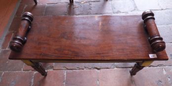 A mahogany window seat in the Victorian taste,