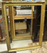 A large gilt and gesso picture frame