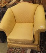 A Knightsbridge furniture scroll arm chair