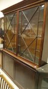 A Victorian mahogany bookcase cabinet,