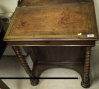 A Victorian rosewood Davenport desk,