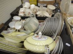 Six boxes of assorted vintage and other assorted china wares to include Royal Doulton,