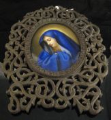 LATE 19TH CENTURY BERLIN KPM porcelain plaque decorated with the Mater Dolorosa after the original