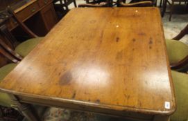 A Victorian mahogany library table,