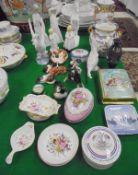 A collection of various china to include Royal Doulton figure of two spaniels (HN 2590),