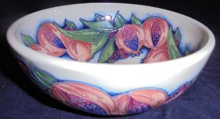 A Moorcroft Pomegranate design bowl, limited edition No'd.