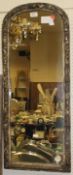 A 19th Century gilt wood and gesso framed pier glass with foliate decoration