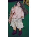 A Max Oscar Arnold bisque-headed doll with jointed composition body,