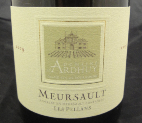 Meursault Les Pellans, Domaine D'Ardhuy 2009,