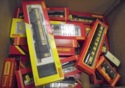 A collection of Hornby 00 gauge GWR rolling stock including "Composite Coach 57" (R429) (boxed x 3),