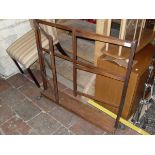 A 19th Century mahogany clothes airer with two fold-out sides,