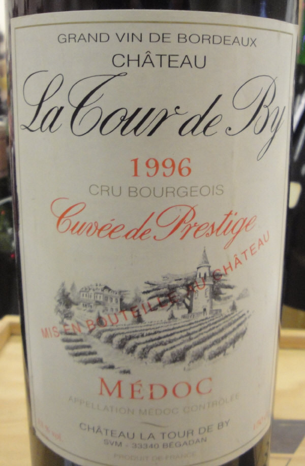 Château La Tour de By Cru Bourgeois Cuvée de Prestige Médoc 1996, 1.