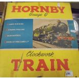 A Hornby Gauge 0 clockwork train set "No.