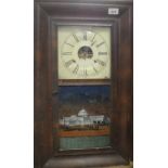 A 19th Century walnut cased American wall clock,