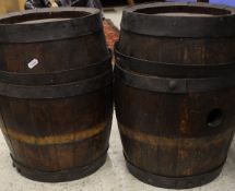 Two sherry casks and a two section yoke
